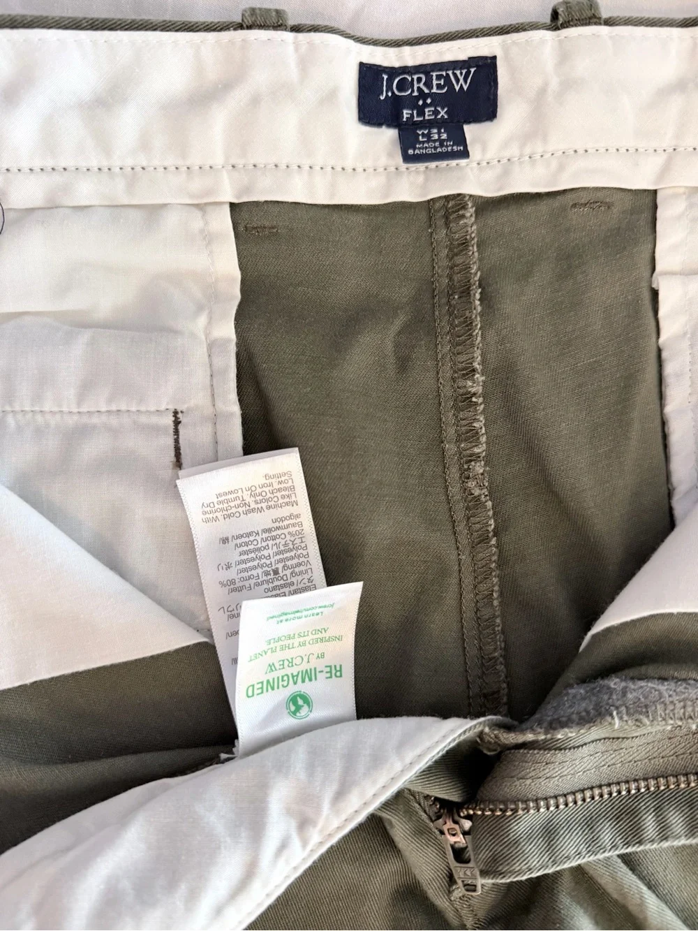 J Crew Flex Pants Mens 31x32 Black Skinny Chino Stretch Casual Preppy Workwear